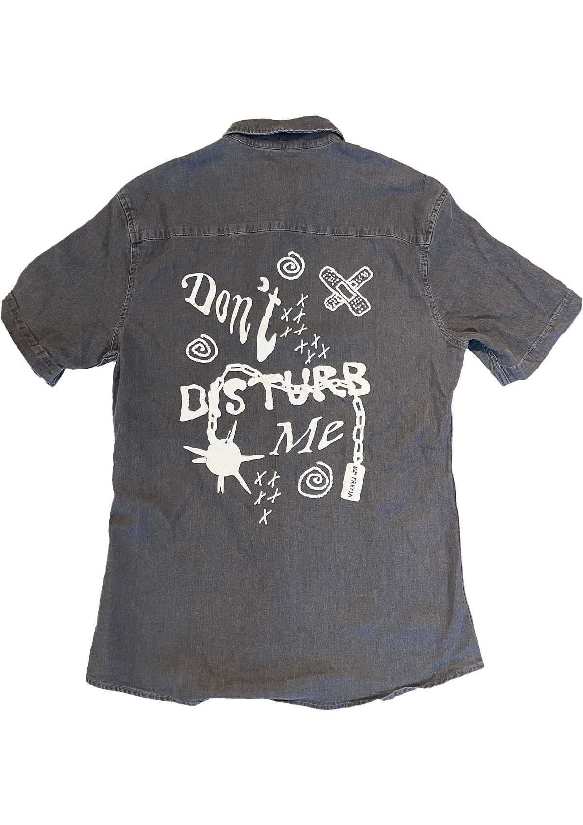 Denim shirt Don't Disturb Me *** Second hand <3